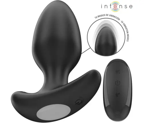 micaela schäfer dildo INTENSE - JOEY ANAL PLUG 10 VIBRATIONS BLACK REMOTE CONTROL