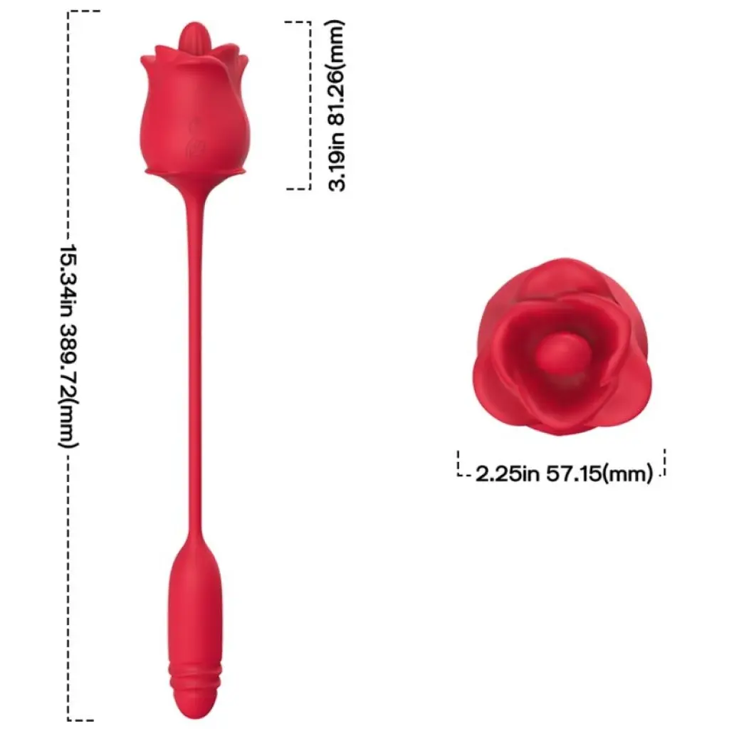 ARMONY - 3-IN-1 PINK, STIMULATOR, SUCTION AND UP&DOWN WITH RED TAIL |  Love-Store.eu