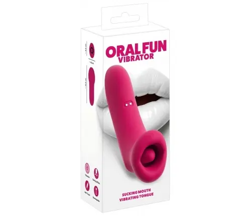 oral suction vibrator You2Toys Oral Fun Vibrating Suction Device, 14.5 cm, Silicone, USB