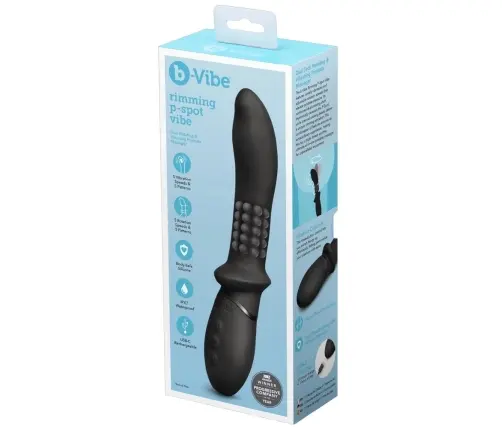 b-Vibe Rimming P-Spot Vibe Rotating Anal System, Silicone | Love-Store.eu