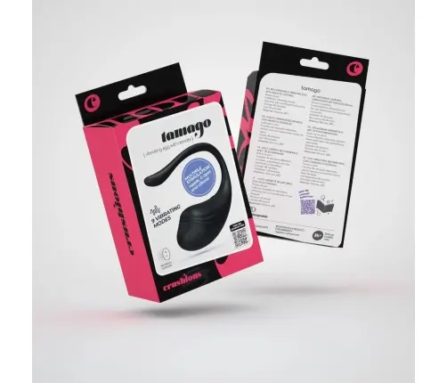 Crushious Tamago Black - Wireless Rechargeable Vibrating Egg 9 Modes | Love -Store.eu