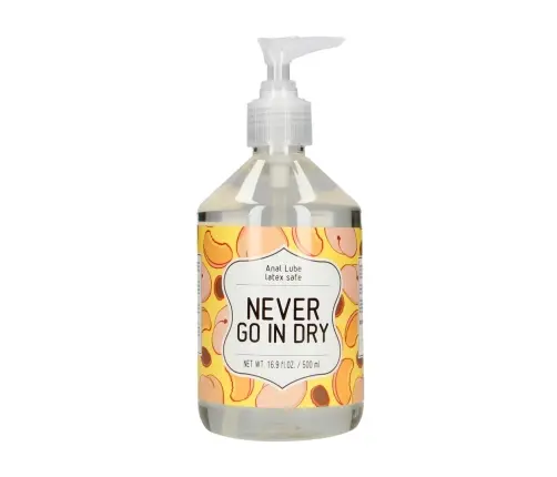 Never Go In Dry - Waterbased Anal Lubricant - 17 fl oz / 500 ml