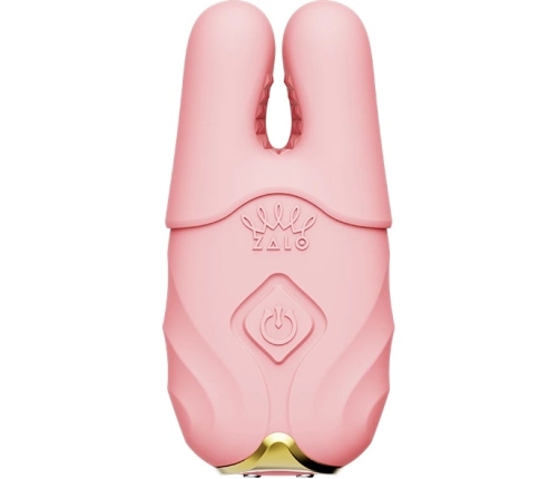 ZALO Nave Coral Pink - Dual Motor Vibrating Clamp Set with Remote & App