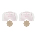 Bye Bra - Breast Lift & Fabric Nipple Covers F-H Nude 3 Pairs