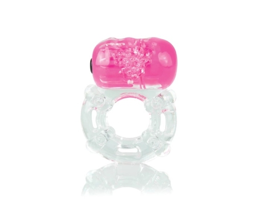 The Screaming O ColorPoP Big O Pink Vibrating Silicone Ring