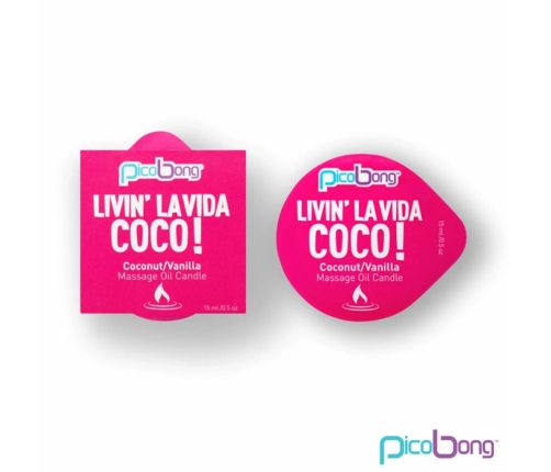 Picobong Massage Oil Candle Coconut & Vanilla świeca do masażu 15ml