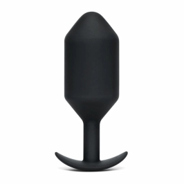 b-Vibe Snug Plug 7 Black 600g Weighted Silicone Anal Model XL