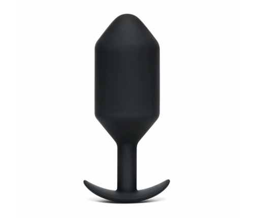 b-Vibe Snug Plug 7 Black 600g Weighted Silicone Anal Model XL