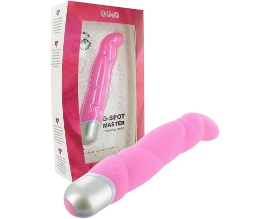 FeelzToys Gino Violet Silicone Intimate Device 16cm, 7 Modes