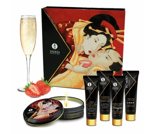 Shunga - Geishas Secret Kit Sparkling Strawberry Wine