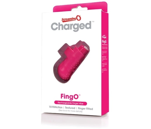 Screaming O Charged FingO Pink - Kompaktowy model z 10 trybami pracy