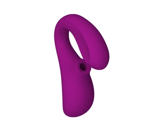 LELO - ENIGMA DOBLE ESTIMULACIÓN SUCCION MASAJEADOR MORADO