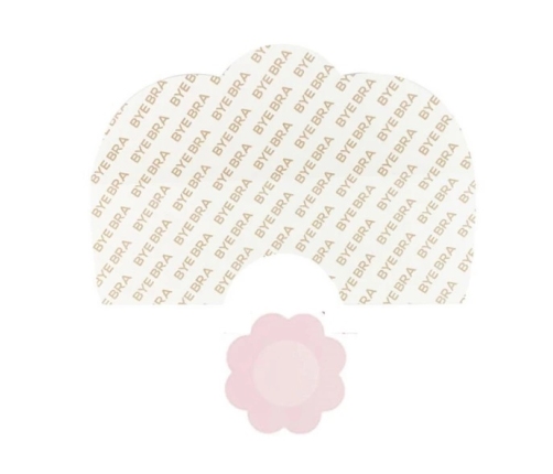 Bye Bra - Breast Lift & Silk Nipple Covers D-F Nude 3 Pairs