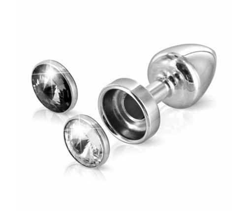 Diogol Anni Magnet Clear & Black 25 mm - aluminiowy korek z wymienną stopką