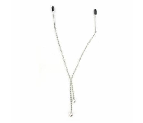 Sportsheets Sincerely Teardrop ozdobne klipsy na ciało z łańcuszkiem 45,7cm