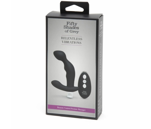 Fifty Shades of Grey Relentless Vibrations Silicone Remote System Black
