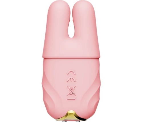 ZALO Nave Coral Pink - Dual Motor Vibrating Clamp Set with Remote & App