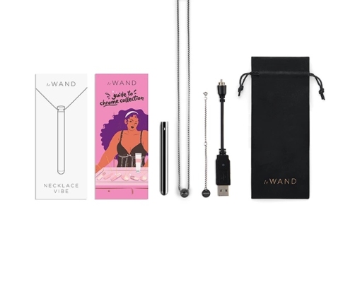 Le Wand Necklace Vibe Black - Discreet Wearable Baton, 8 Modes