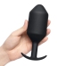 b-Vibe Snug Plug 7 Black 600g Weighted Silicone Anal Model XL