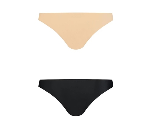 Bye Bra - Invisible Brazilian Nude + Black S