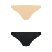 Bye Bra - Invisible Brazilian Nude + Black S