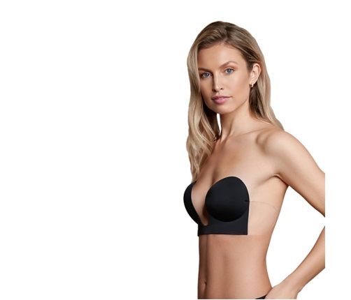 Bye Bra - Seamless U-Style Bra Cup E Black