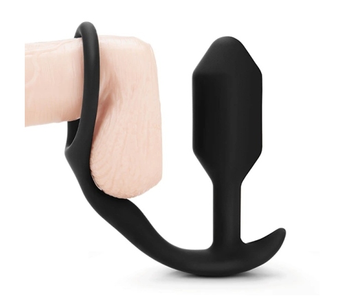 b-Vibe Snug & Tug Dual Sensation Silicone System 128g Black