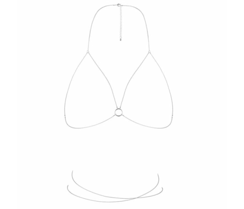 Bijoux Indiscrets Magnifique Adjustable Bra Body Chain Silver