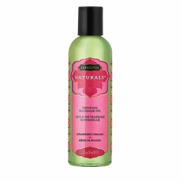 Kama Sutra Naturals Massage Oil Strawberry 59ml - Nourishing Formula