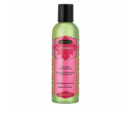 Kama Sutra Naturals Massage Oil Strawberry 59ml - Nourishing Formula