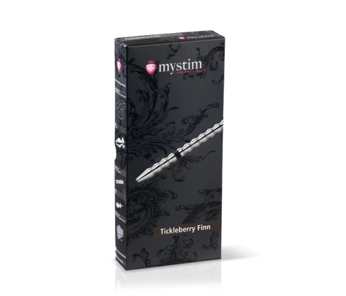 Mystim Tickleberry Finn Aluminium Urethral Sound 19.5cm, 8mm, Silver