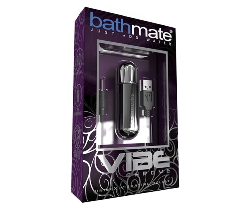 Bathmate Vibe Bullet Chrome - Compact Rechargeable Intimate Massager