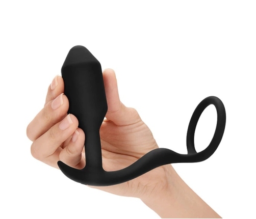 b-Vibe Snug & Tug Dual Sensation Silicone System 128g Black