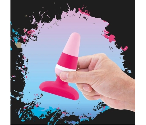 FeelzToys Plugz Colors No. 2 Pink Silicone Plug, 9cm, Medical Grade