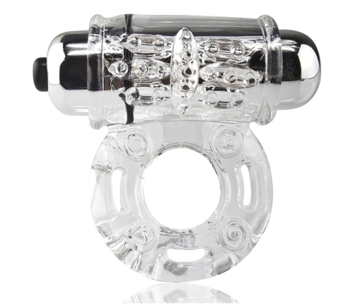 The Screaming O O Wow Clear Vibrating Ring - Stretchy, Reusable, Waterproof