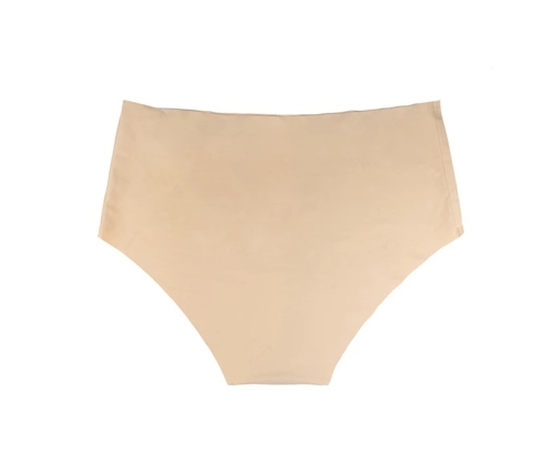 Bye Bra - Invisible High Brief Nude + Black XXL