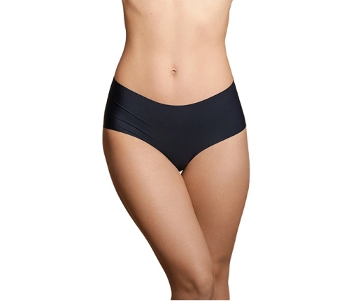 Bye Bra - Invisible High Brief Nude + Black L