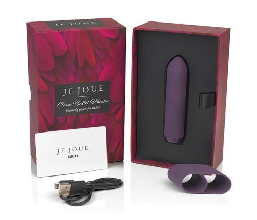 Je Joue Classic Bullet Mini Vibrator Soft Silicone Rechargeable Black
