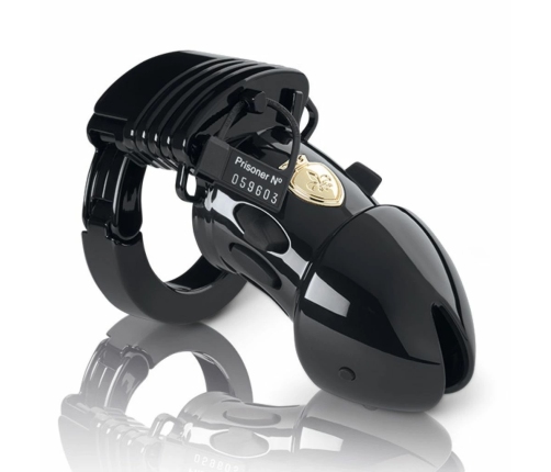 Mystim Pubic Enemy No 2 Black Edition - Adjustable Electro Chastity Cage