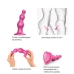 Strap-On-Me - Dildo Plug Beads Metallic Raspberry Pink L