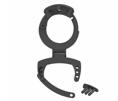 Mystim Edd Tight Ball Squeezer Adjustable Silicone Ring Black
