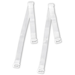 Bye Bra Adjustable Transparent Silicone Bra Straps 10mm Clear