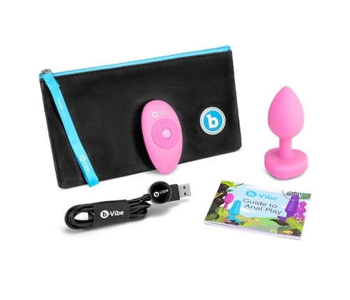 B-Vibe - Vibrating Heart Plug S/M Pink