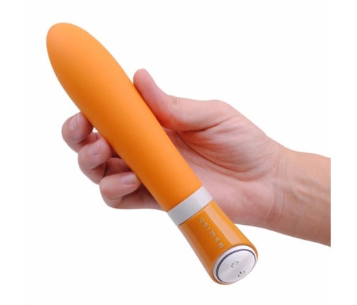 B Swish Bgood Deluxe Vibrator Tangerine 6 Modes Waterproof Silicone