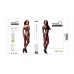 MissO B700 Bodystocking, Mesh Design, Universal Size S/L, Black