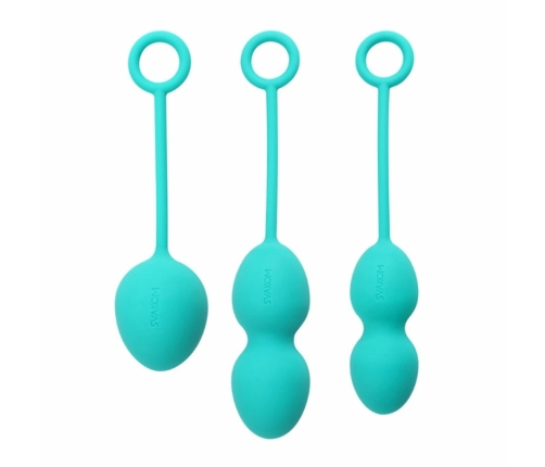 Svakom Nova Zestaw 3 Zielone Kulki Treningowe z Silikonu Kegel