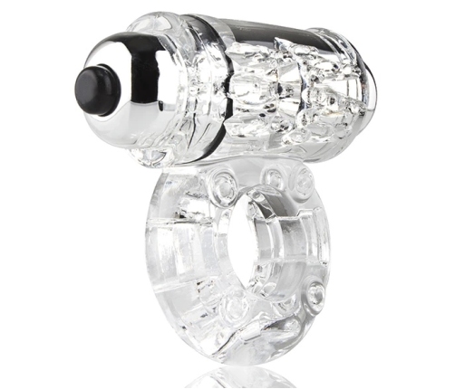 The Screaming O O Wow Clear Vibrating Ring - Stretchy, Reusable, Waterproof