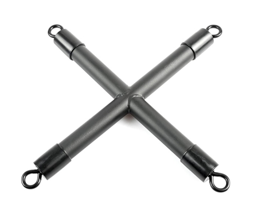 Sportsheets Saffron Adjustable Hog Tie & Cuff Set, Red-Black, Vegan Leather