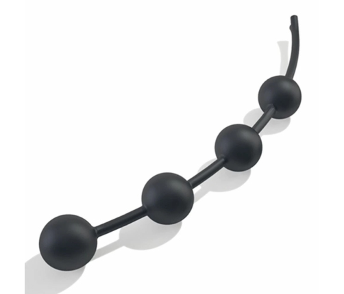 Mystim Booty Garland L E-Stim Intimate Bead Chain 40cm Black Silicone