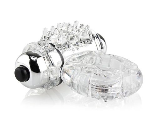 The Screaming O O Wow Clear Vibrating Ring - Stretchy, Reusable, Waterproof